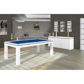 billard Novea, convertible en table, Blanc brillant + 20 autres coloris