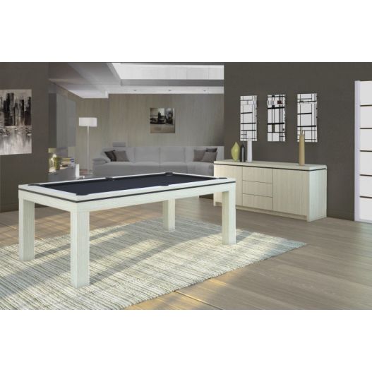 billard Novea, convertible en table, Blanc brillant + 20 autres coloris