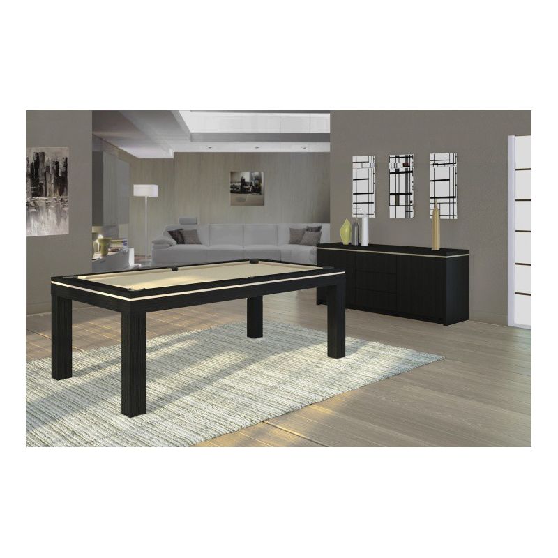 billard Novea, convertible en table, Blanc brillant + 20 autres coloris