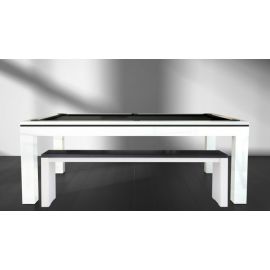 billard Novea, convertible en table, Blanc brillant + 20 autres coloris