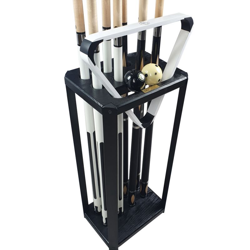 Porte-queue de billard Design Full Black fabriqué en bois massif