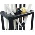 Porte-queue de billard Design "Full Black" fabriqué en bois massif