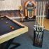 Porte-queue de billard Design "Full Black" fabriqué en bois massif