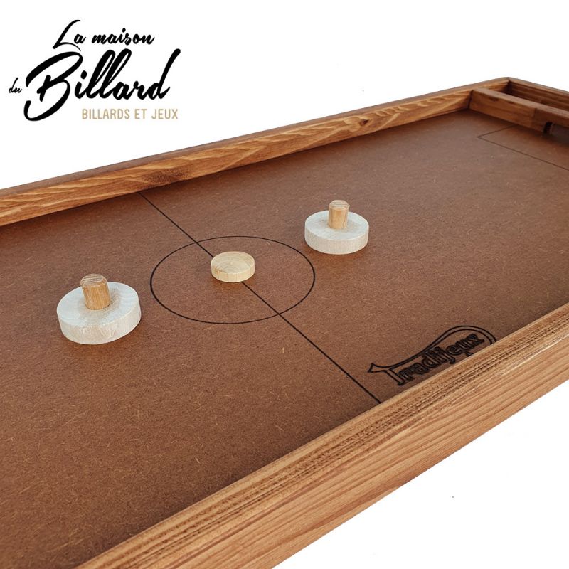 Air hockey familial en bois 2 joueurs