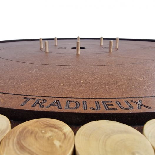 Crokinole le Jeu en bois Canadien fait en France