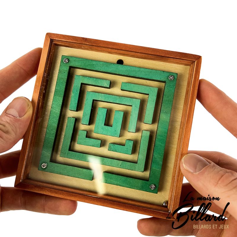 Jeu Labyrinthe En Bois à Bille - Puzzle Main Coordination œil-main, 18x18 Cm, Pour Enfants/adultes
