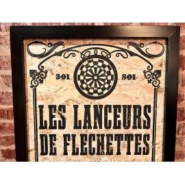 Cadre déco fléchettes (Fabrication Artisanale Française)