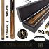 Coffret Queue billard 3/4 (145cm) Lord-cue Tiger. + Extension