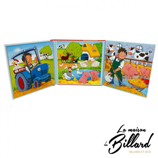 Puzzle - Enfant - Dès 3 ans - 4 modèles - Les animaux de la ferme - Educa