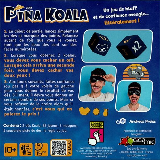 Piña Koala – Jeu de dés et de bluff-3