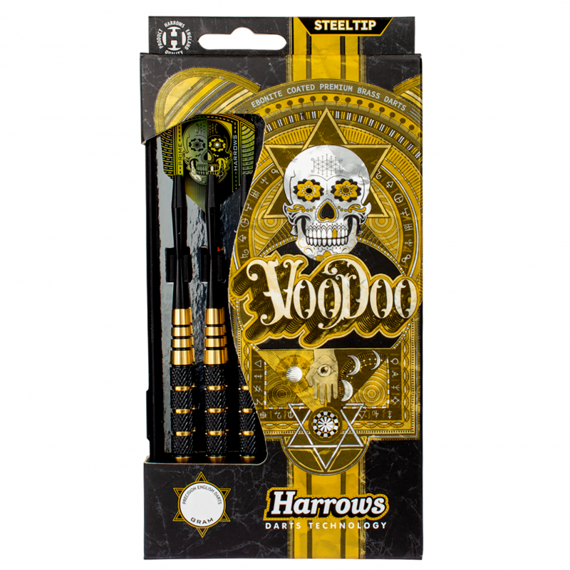 Fléchettes harrows acier Voodoo Brass 21 GK