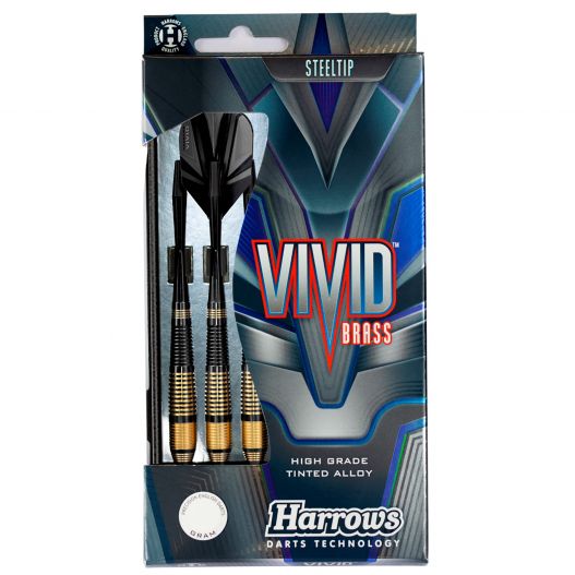 Fléchettes Harrows Vivid Noir 21 g – Pointe Acier – Lot de 3-2