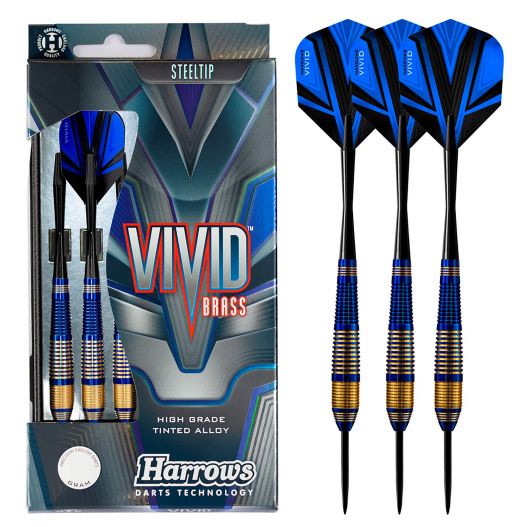 Fléchette Harrow acier Vivid 23gr Bleu