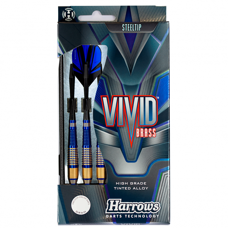 Fléchette Harrow acier Vivid 23gr Bleu