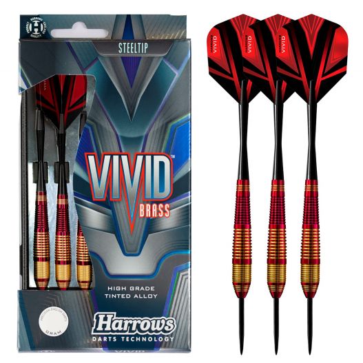 Fléchette Harrow acier Vivid 24gr Rouge