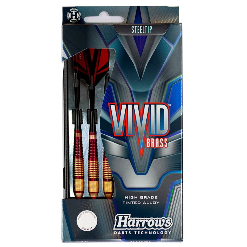Fléchettes Harrows Vivid Rouge 24 g Pointe Acier