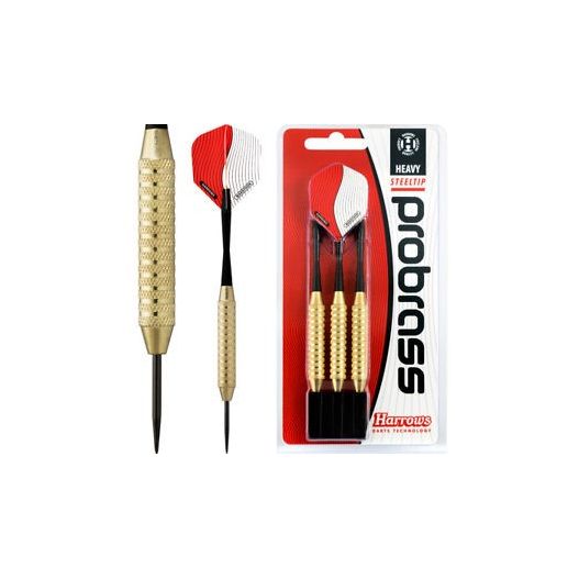 Fléchettes Harrows Pro Brass Light – Pointe Acier – Lot de 3-4