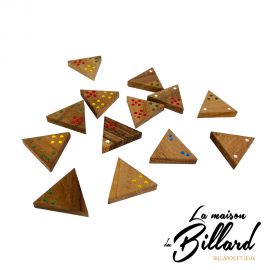 Dominos triangle en bois