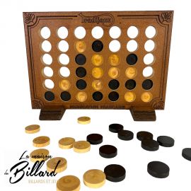 Puissance 4 à billes, jeu en bois 100% français · Alortujou