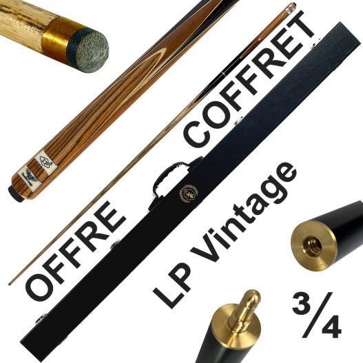 Coffret  Queue de billard 8 pool : la Vintage