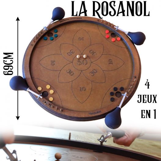 Billard nicolas 4 jeux en 1 : La Rosanol