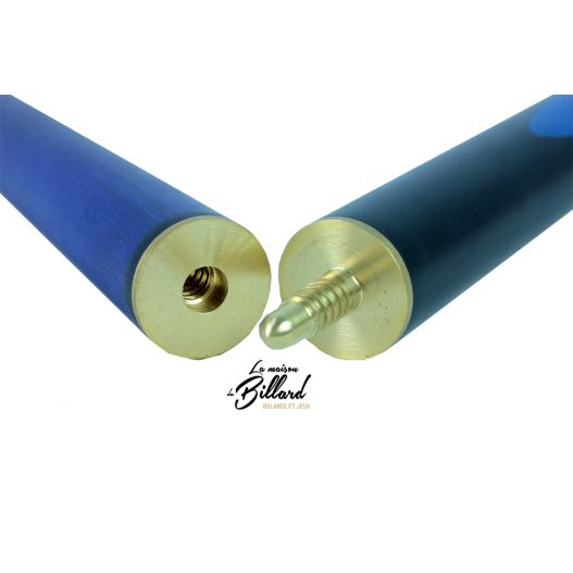 coffret Queue de billard bleu 3 parties 145 - 120 ou 100 cm