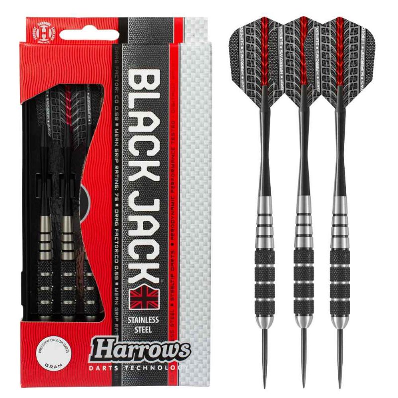 Fléchettes harrows acier Black arrow 23 GK