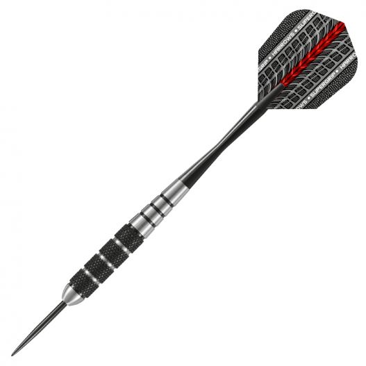 Fléchettes harrows acier Black arrow 23 GK