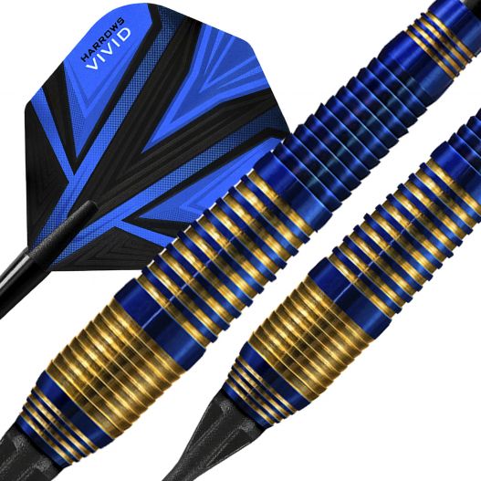 Fléchettes Harrows Vivid Bleu 18 GR – Pointe Nylon – Lot de 3-2