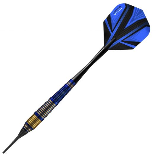 Fléchettes Harrows Vivid Bleu 18 GR – Pointe Nylon – Lot de 3-3