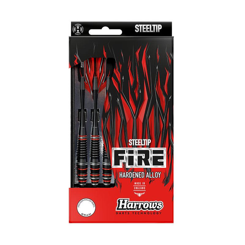 Fléchettes-HARROWS-Fire-High-Grade-Aloy-pointe-acier-21GR Fléchettes HARROWS Fire High Grade Alloy pointe acier 21GR