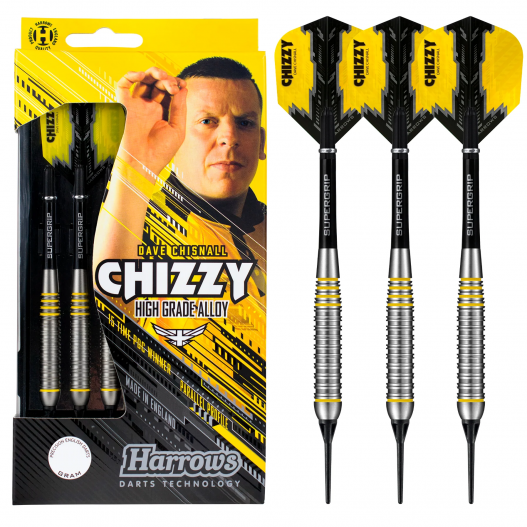 Fléchettes-Harrows-Chizzy-Brass-18GRpointe-nylon Fléchettes Harrows Chizzy Brass 18GR pointe nylon