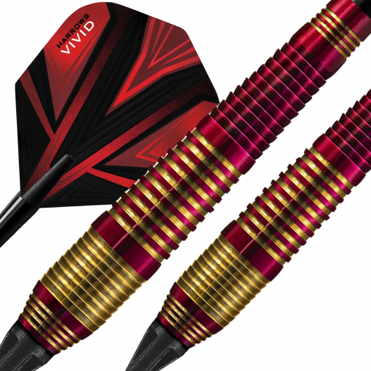 Fléchettes Harrows Vivid 18GR pointe nylon Rouge