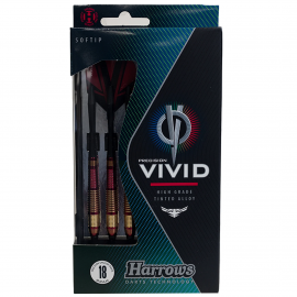 Fléchettes Harrows Vivid 18GR pointe nylon Rouge