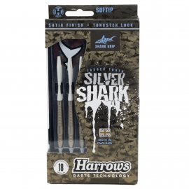 Fléchettes-Harrows-Silver-Shark-pointe-nylon-18GR-A Fléchettes Harrows Silver Shark 18 GR pointe nylon A