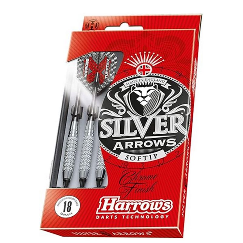 Harrows Fléchettes Silver Arrows 18 Pointe Nylon