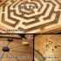 Labyrinthe bille 3 en 1. Jeu artisanal en chêne Français
