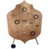Blason cible, jeu d'adresse en bois. Lancé d'anneaux
