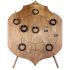 Blason cible, jeu d'adresse en bois. Lancé d'anneaux