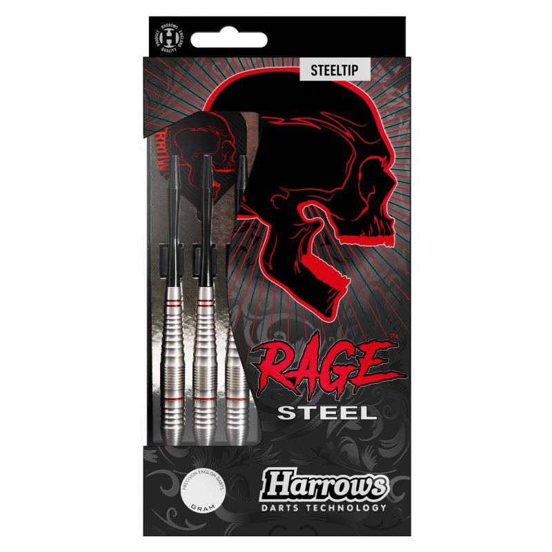 Fléchettes Harrows Rage Steel 21 g Pointe Acier | La Maison du Billard