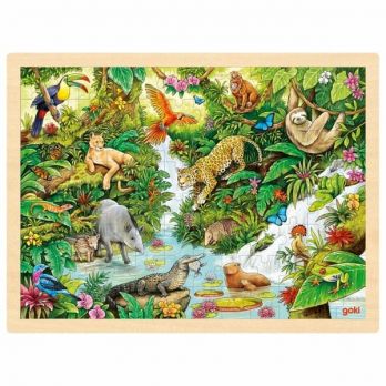 Puzzle en bois jungle