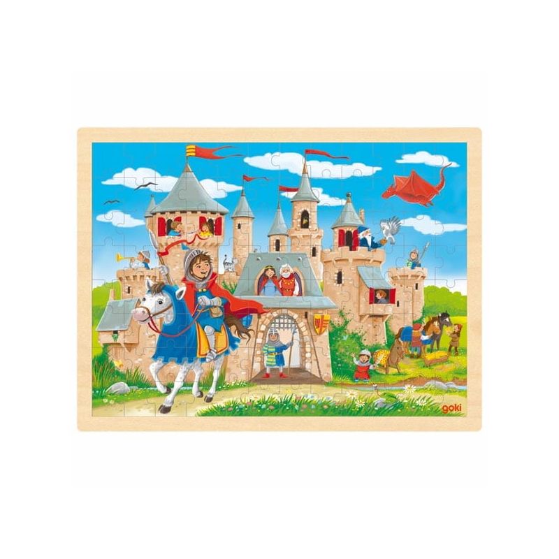 Puzzle chevalier en bois