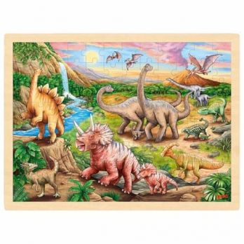 Puzzle Dinosaure en bois