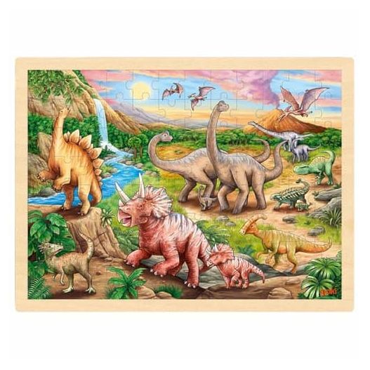 Puzzle Dinosaure en bois