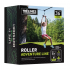 Boîte du produit "Roller Adventure Line" de Trélines, montrant une jeune fille utilisant la tyrolienne entre deux arbres.