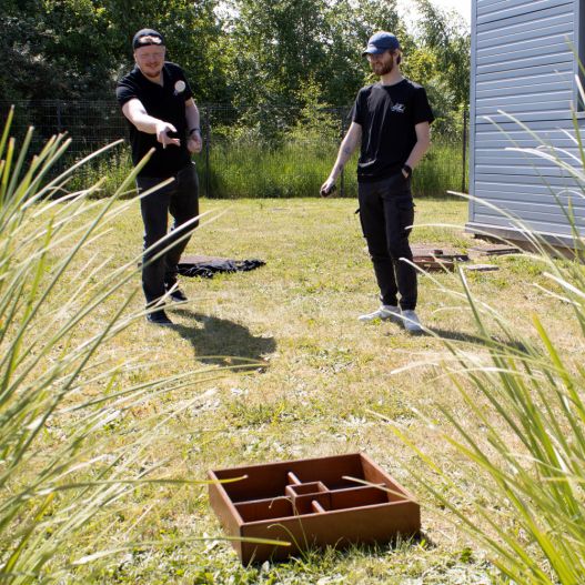 boite a casiers jeux en bois exterieur