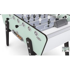 baby-foot Champion Collector Outdoor vert pastel, barres télescopiques inox et poignées ergonomiques