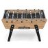 Vue d'ensemble du baby-foot Champion Collector Bi-couleur avec caisse effet chêne et côtés noirs