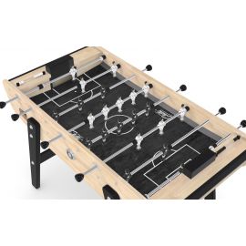 baby-foot Stella Home bois massif - plan serré sur la structure en hévéa