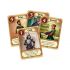 Cartes personnages du jeu Love Letter en gros plan, incluant le Garde, le Prince, le Baron et la Servante.